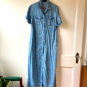 Crazy Horse Tencel Button Down Dress